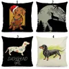 Pillow /Decorative Dachshund Print Cover Dog Home Decorative Pillows Case 45x45cm DWG015/Decorative