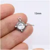 Charms 5Pcs 15Mm Wholesell Casting Stainless Steel Eye Coin Pendant Diy Necklace Earrings Bracelets Unfading Colorlesscharms D Dhabq