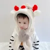 Hats Baby Girl Warm Winter Hat For Kids Plush Thicken Cute 3D Animals Headdress 0-10Y Girl/Boy Blue Shower Gifts