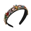 New Fashion Designer Headbands Boutique 2023 Women Hair Hoop Hair Accessory Girls Crystal Beaded Glitter Baroque Rhinestone Embellished Headpiece