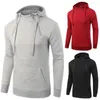 Hommes sweats à capuche ZOAGG mode Sport printemps automne décontracté manteau polaire veste couleur unie pull sweat Slim Fit hommes à capuche