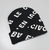 Beanie/Skull Caps Fashion Beanie Hat Letter Brodery Designer Hip Hop Cap Sports Vinter Varma stickade Casual Cap Kids Vuxen Solid Color Hair Cap