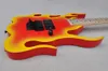 Factory Custom Unusual blaze Shape Electric Guitar with H Pickups Floyd Rose 24 frets Maple Fingerboard Offer Customized