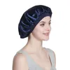 Berets Women Silky Satin Sleep Cap Fashion Nightcap Cover Turbany do chemioterapii z premium elastyczną maską opaską