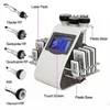 Машина для похудения высококачественная 6 в 1 ультразвуковая кавитационная вакуумная радиочастотная липо -лазер для спа -герма/DHL Fast
