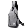 Canvas Sling Bag Chest Shoulder Backpack Crossbody Bags for Men Women Travel Outdoors291J
