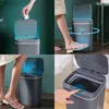 Waste Bins Intelligent Trash Can Automatic Smart Sensor Dustbin Rechargeable Smart Touchless Waste Bin For Bathroom Kitchen Garbage Bin 230210