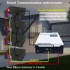 48V 100AH ​​LIFEPO4 200AH 150AH 배터리 팩 51.2V 5KWH RS485 캔 커뮤니케이션 최대 32 에너지 저장 UPS의 병렬