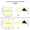 Tents and Shelters 3X4 3X3M Black Coated Tarp Screen Shade Membrane Camping Tarp Waterproof Outdoor Tarpaulin Shelter Sunshade Flysheet Awning Uv50 230210