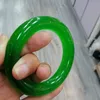 Bileklik Sertifika Gönder Green Burma Jade Kadın Emerald Taş Takı Sertifikalı Sınıf A Jades Stone Bangles Bilezikler