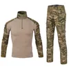 Survêtements pour hommes armée uniforme militaire tactique Camouflage costume hommes Combat à manches longues chemise Cargo pantalon équipement ensembles de plein air