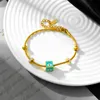 Catena a maglie in acciaio inossidabile 316L New Fashion Gioielleria raffinata Stile nazionale retrò Perline Eye Zircon Charm Bracciali a catena a serpente spesso per le donne G230208