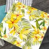 Naklejki ścienne Pvc Tropical Flowers Triangle Płytka Złąk Cantact Paper Wodoodporny stół do samoprzylepny do jadalni kuchennej