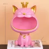 Dekoracyjne obiekty figurki żywica Lucky Cat Statua Rzeźba Dekoracja stolika Miniaturowa figurka do przechowywania