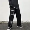 Herrbyxor aolamegs gotiska byxor män japanska casual sweatpants graffiti anime punk hippie wide ben byxa harajuku high street streetwear 230301