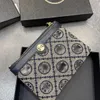 高級デザイナー変更キャンバスヴィンテージフラワーコイン財布カードパックハンドバッグ最新多層ニッチ財布工場直販
