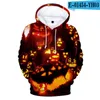 Heren Hoodies 2023 Funny Men Halloween Pumpkin Hoodie Lantern Smile 3D Printing and Dyeing Plus Size Cotton Sudadera Hombre Sweatshirt