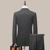 Mäns kostymer passar herr 2-stycken Set Business Plaid Professional Wear Wedding Prom Groomsmen Clothing Tuxedo Terno Masculino