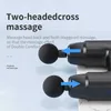 Pistolet de massage BASEONFUN pistolet double tête machine de massage électrique des tissus profonds stimulation musculaire du cou fitness relaxation soulagement de la douleur 0209