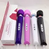 Hot Selling 10 Speed ​​Magic Wand Massager med Hitachi Head AV Vibrator Handheld Colors Box 3OG1