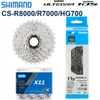 Chains Shimano Ultegra R8000 Cassette 11 Speed Road Bike 11S K7 R7000 HG700 28T 30T 32T 34T Bicycle Ratchet HG601 Chain 11V KMC X11 0210