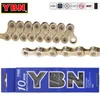 YBN Chains MTB Mountain Road Bike Chians 11-Gang Hohle Fahrradkette 116 Glieder Silber S11S mit Missinglink für m7000 XT 0210