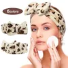 Headwear Spa Headband Bow Hairband Women Face Makeup Head Band Soft Coral Fleece Hair Accessories For Skincare