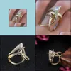 Band Rings Luxury Irregar Magical Witch Ring Super Cool Accessories Gadget Golden Twist Winding Women Jewelry Personality Drop Delive Dhh8B
