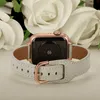 Luxury Women Watch Band 38mm 40mm för Apple IWatch Series 1 2 3 4 5 6 7 8 SE SMART Watch Straps Leather Watch Band Replacement Accessories