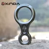 Cords Slings and Webbing Xinda Rock Climbing Carabiner 8Shape Ring Abseiling Device 35KN Descender Belay Rappelling Rescue Eight Ring Outdoor Descent Kit 230210