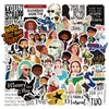 50pcs 해밀턴 뮤지컬 스티커 Lin-Manuel Miranda Graffiti Kids 장난감 스케이트 보드 자동차 오토바이 자전거 스티커 데스칼 도매