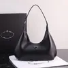 Echte Leder -Abendtasche für Frauen, weiche Fashion Schulter -Hobo -Handtasche mit verstellbarem breiten Gurt und Buchstabenakzenten