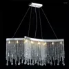 Pendant Lamps Italian Luxury Crystal Chandelier Living Room Dining Long Bar Porch Aisle Bedroom Model Villa Lamp