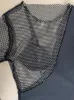 カジュアルドレス高品質のブラックボディコンバンデージ女性の長袖ホローメッシュダイヤモンドスプライシングセクシーなミニパーティークラブドレス