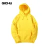 Erkek Hoodies Sweatshirts Moda Bahar Sonbahar 2023 Saf Renkli Kadınlar Sıradan Uzun Kollu Kapüşonlu Süveter Genç Erkek Kız Giyim