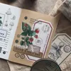 Presentförpackning Vintage Plant Mushroom Label Insect Washi Tapes Junk Journal Masking Tape Adhesive DIY Scrapbooking Stickers