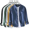 Chemises décontractées pour hommes HIQOR Marque Blouses Mode Simple Chemise décontractée pour hommes Haute Qualité 100% Coton Oxford Tissu Mâle Vintage Chemises Pour Hommes 230209