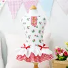 Dog Apparel Clothes Cat Pet Princess Dress Wedding Small Roses Skirt For Puppy Dogs