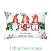 Federa per cuscino Fodera per cuscino natalizia Federa per cuscino rossa Decorazione per divano Decorazioni per la casa Rettangolo 30 50 cm