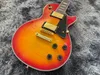 Guitare électrique OEM Gib custom Cherry sunburst couleur Gold hardware Table en érable flammé