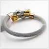 ربط أساور سلسلة أزياء عالية الجودة 316L من الفولاذ المقاوم للصدأ Silvergoldrose Goldwherwer Wire Tone Womens Girls Bangelet Bangle