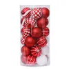 Decoração de festa 30 PCs Ball Christmas Ball Tree Glitter Gilded Balls Painted Balls