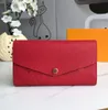 2023 Fashion Classic M61182 Wallet Empreinte Leer Sarah Wallets vrouwen ENVOSSEN ENVOSSEP HASP Lange portemonnee Kaarthouder Koppeling Achterbrengs235p