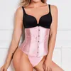 Cinture modellanti da donna Cinture super potenti Intimo modellante in pelle da donna Corsetto a contrasto con lacci sul retro con perizoma Body modellante per il controllo della coscia