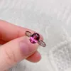 Solitaire Ring CoLifeLove Natural Pyrope Garnet 6mm*8mm 1ct VVS Grade Silver 925 Gemstone Jewelry Y2302