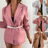 Women's Suits Stylish Spring Coat Work Suit Women Autumn Notch Collar Elegant Thermal