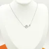 Gioielli LW per donna designer Collana in argento oro riproduzioni ufficiali diamante regalo di altissima qualità da banco per fidanzata con scatola 010