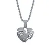 Pendant Necklaces Fashion Personality Hollow Out Broken Heart Necklace For Men Women