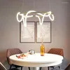 Hängslampor nordiska modern minimalistisk lampa för vardagsrum matbord ljuslinjer bar hängande belysning