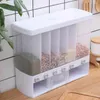 Storage Bottles Dry Food Dispenser 6-Grid Cereal Dispensers Container Kitchen Tank For Rice Nuts Snack Grain